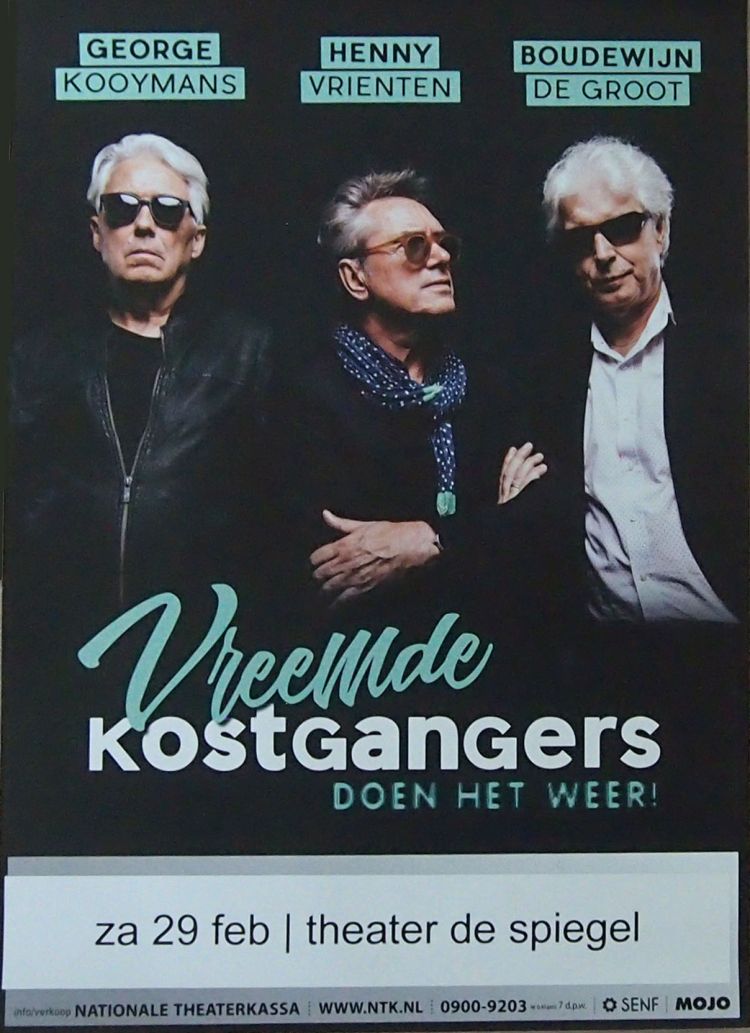 2020 Vreemde Kostgangers show poster February 29 2020 Zwolle - Theater De Spiegel (Collection Edwin Knip)